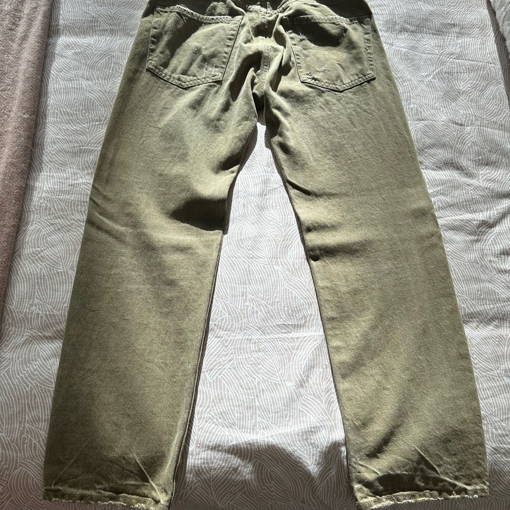 R13 Boyfriend Jeans - Moss Green - Size 23